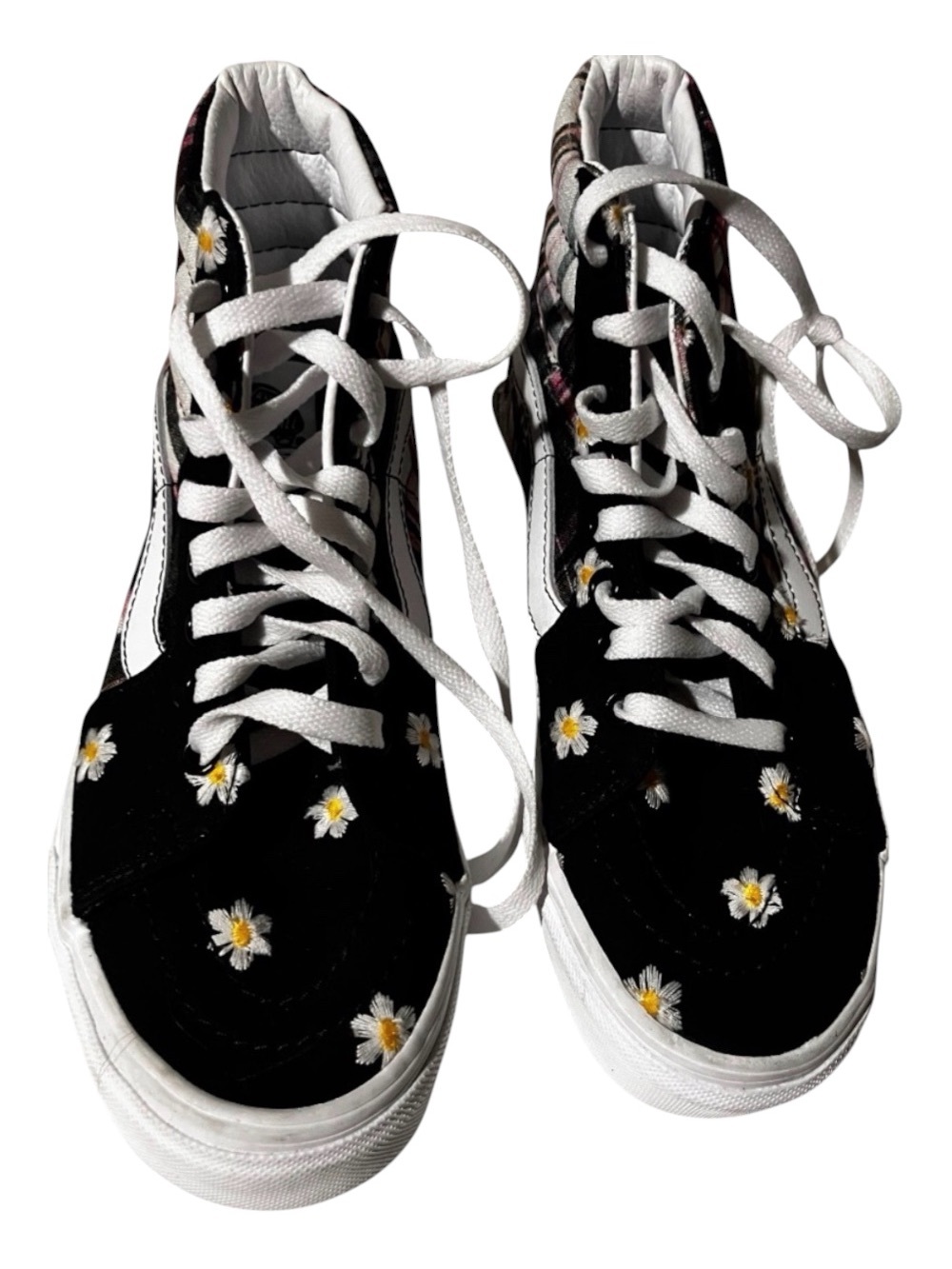 Vans Sk8-Hi Daisy & Plaid High-Top Sneakers | New With Tags (no box)